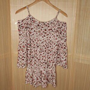 En Creme Womens Floral Boho 3/4 Sleeve Dress Small